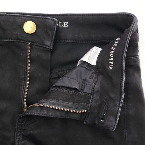 American Eagle Womens Super Super Stretch AEO Sateen Hi Rise Shortie Shorts Sz 4 - Picture 7 of 14